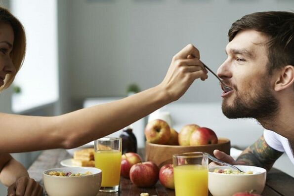 Alimento dietetico per uomini con prostatite