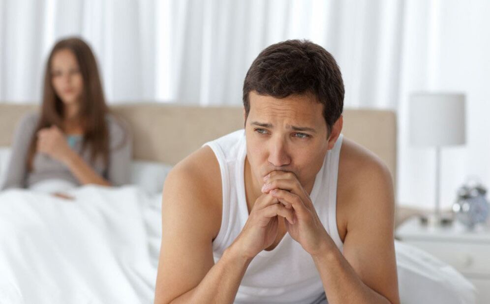 scarsa potenza negli uomini con prostatite